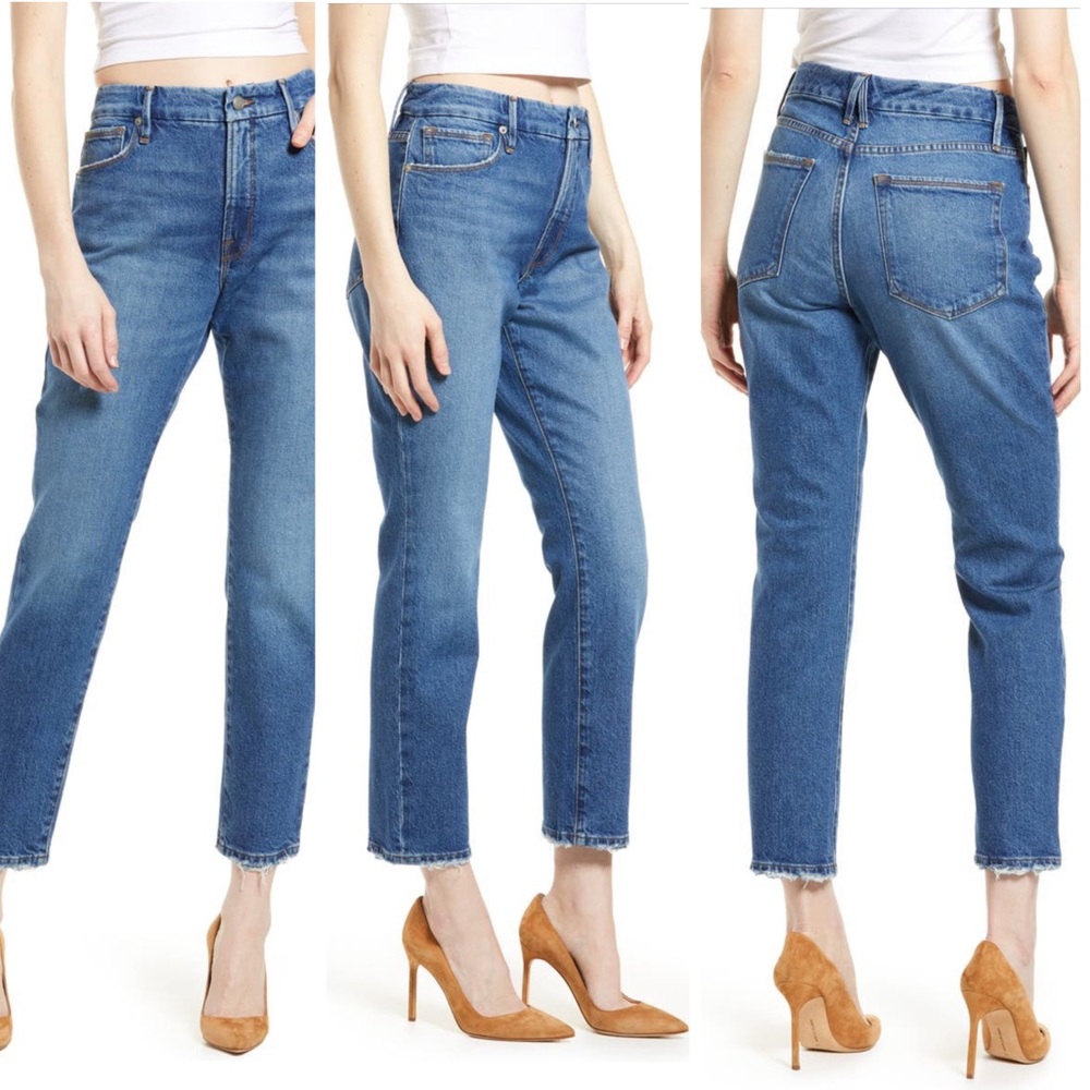 Good American Good Classic Skinnyish Fit High Rise Womens 15 Inseam 28 NWT New